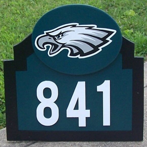 Philadelphia Eagles Address Sign for your home (with your address) New! - Picture 4 of 6